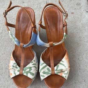 Aldo wedge sandals for women size 7.5